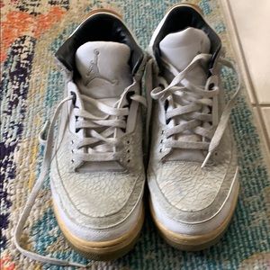 Nike Jordan retro Iii 3 white flip 2007  Sz 12